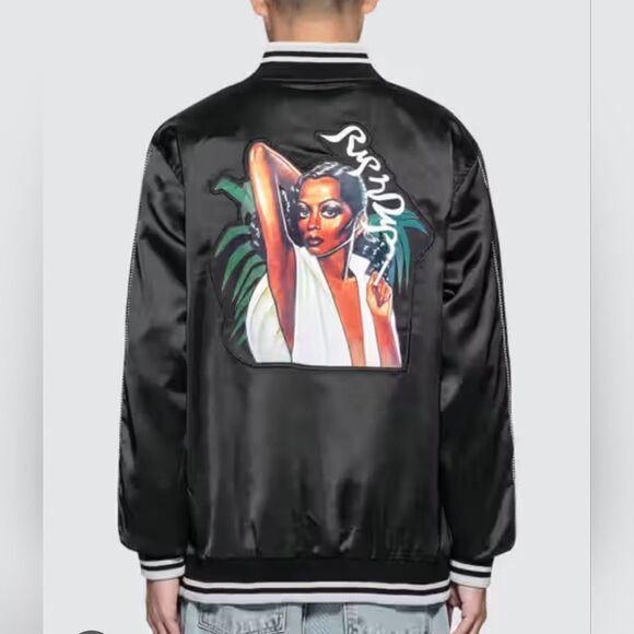 Ripndip Share Some Love Satin Black Bomber Jacket Size M - Picture 1 of 4